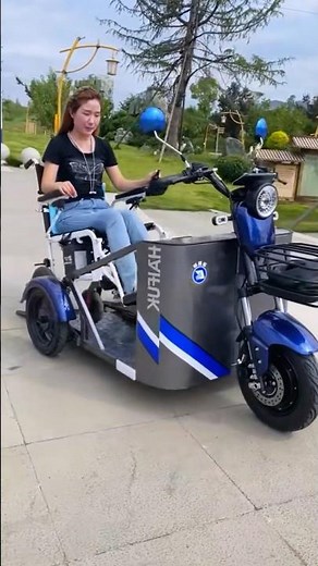👨🏼‍🦽‍➡️Newest design mobility scooter car for disabled people #scootercar #automobile #wheels