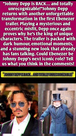Johnny Depp is Back... and TOTALLY Unrecognizable! 🤯#JohnnyDepp