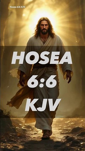 Mercy, Not Sacrifice | Hosea 6:6 (KJV)