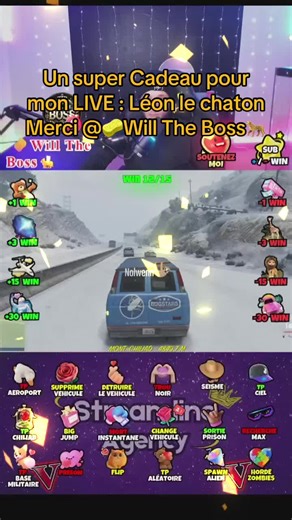Merci pour le super Cadeau que tu as envoyé dans mon LIVE ! Ton appréciation de mon contenu m'importe beaucoup.@🧽Will The Boss🐆 #tiktoklive #livehighlights #leonthekitten #Leon #livegift