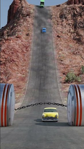 Cars and Lorry Crash with Bollard | Realistic BeamNG Drive Crash Test