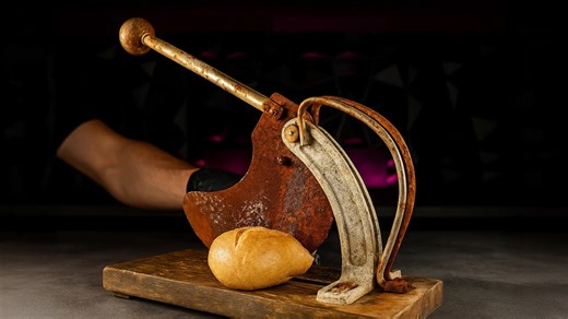 You won’t believe this rusty guillotine before & after!