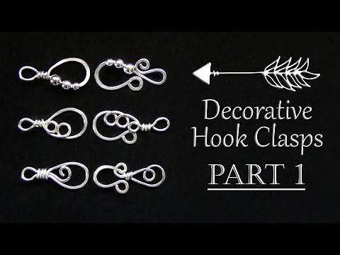 Decorative Hook & Loop Clasp Tutorial Part 1 | Beaded | How to Make Wire Wrapped Fasteners