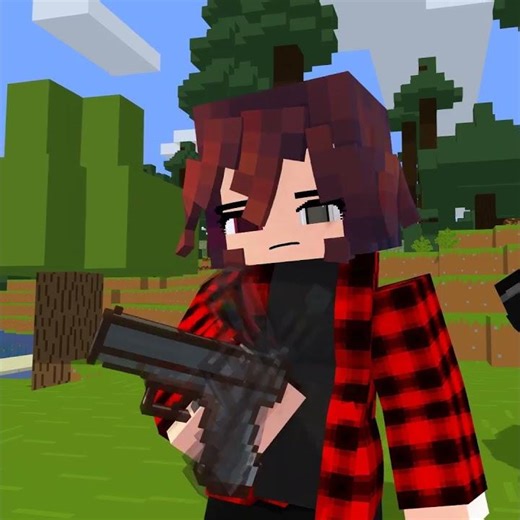 First attempt after surgery #minecraft #girl #animation