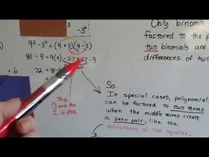 Algebra I #6.2b, Modeling the Difference of Two Squares