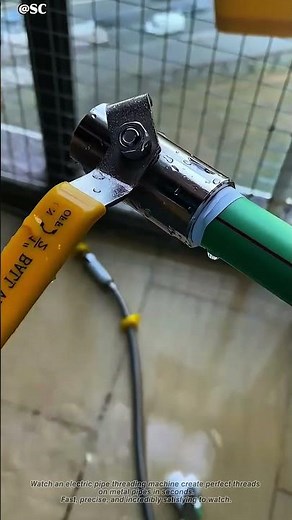Electric Pipe Threading Machine Cuts Perfect Threads in Seconds 🔧🔥