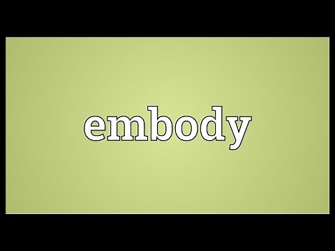 Embody Meaning
