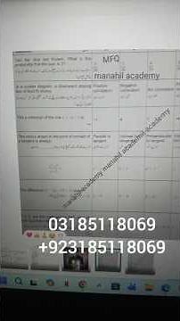 Mathematics Class 10 Morning Shift Paper 2026 📚 | MCQs Answer Key & Full Solution FBISE Solved