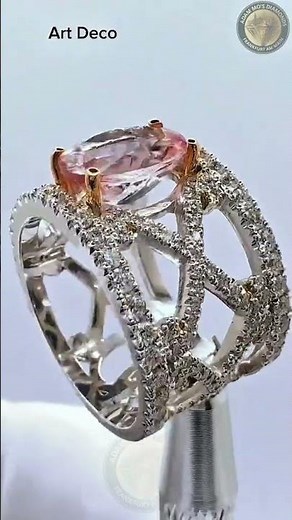 2.4 ct Pink Morganite Ring 💗 | Art Deco-Inspired Fine Jewelry | Adam Mo's Diamonds
