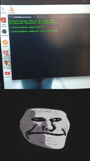 CMD hacks 🔥🔥| Terminal Hacks #commandprompt #gadgets #tech #shorts #cmd
