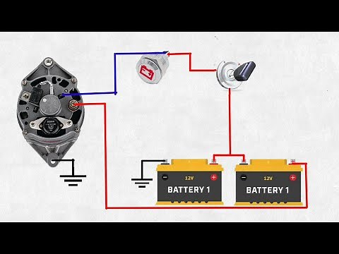 how to connection bosch 24v Alternator wiring diagram | how to wire 24v alternator