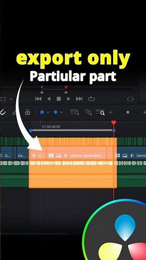 How to Export Only a Selected Part in DaVinci Resolve (Quick Fix)