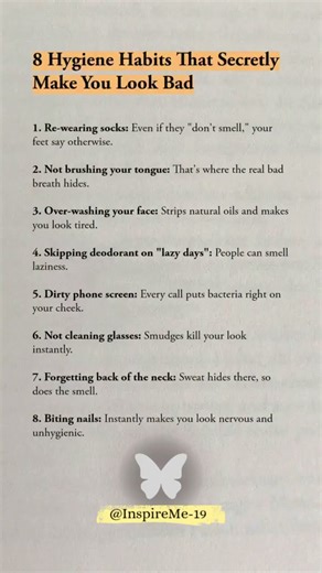 8 Hygiene Habits That Secretly Ruin Your Appearance #higienenatural #glowuphacks #selfcare