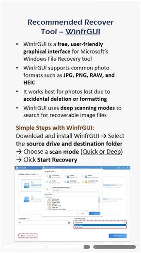 How to Recover Lost Photos from an SD Card | WinfrGUI Tutorial #sdcard #recovery
