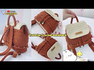 Easy and Beautiful Backpack Crochet Tutorial | Mimi Handmade