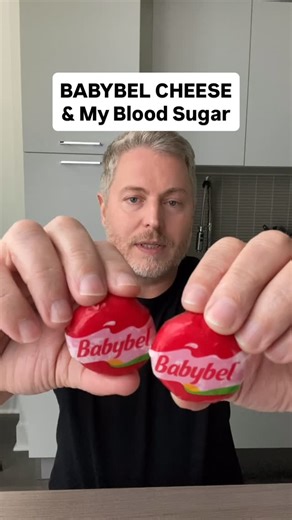 Justin Richard on Instagram: "What does BABYBEL cheese do to my glucose levels?￼"