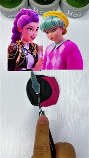 K-pop Demon Hunters Color Mixing #colormixing #colormixingmagic