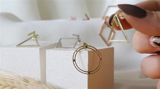 14K Gold Triangle Ear Jacket Earrings: Geometric Sterling Silver - Etsy