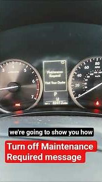 How to turn off Maintenance Required message #automobile #cargurus #mechanic #bestmechanic #cars