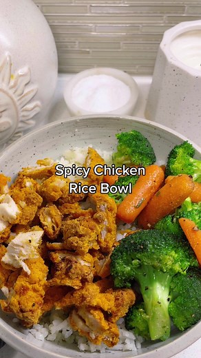 Delicious Spicy Chicken Rice Bowl Recipe