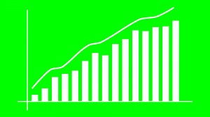 Growth Graph On Green Screen Background Stock Motion Graphics SBV-348407698 - Storyblocks
