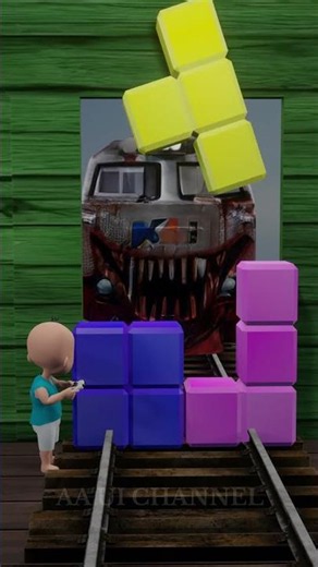 Upin Ipin Puzzle Door vs Abandoned KAI Train Challenge‼️😱