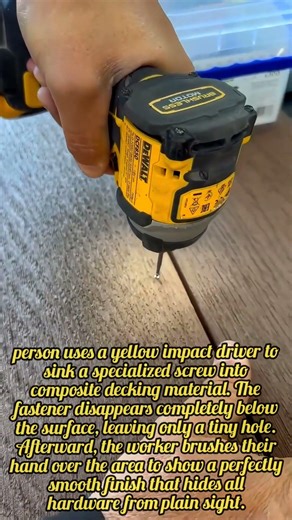 The Ingenious Way To Hide Screws In Decking