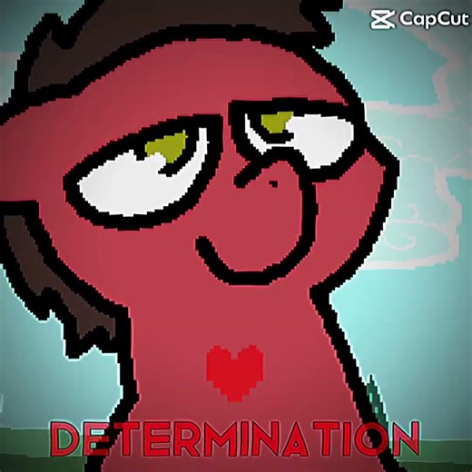 the red horse represents determination (mlp undertale six human souls meme)