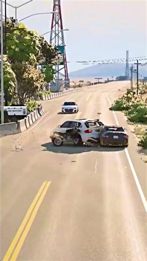 Realistic Highway Car Crashes #230