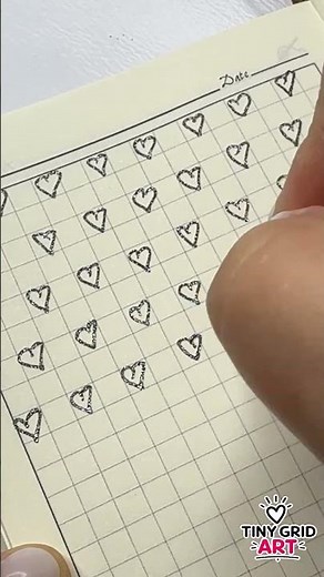 Can You Draw Perfect Black Glitter Hearts? 🖤✨ | Satisfying Gel Pen Doodle