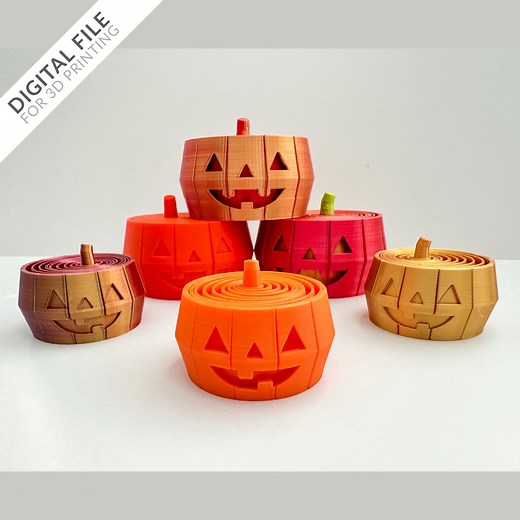 Jack O'lantern (pumpkin) Layered Fidgets (small and Large) - STL Files for 3D Printing - Etsy
