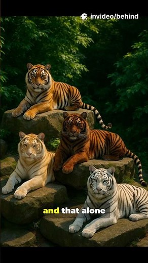 Four Tigers, Four Colors—Caught on Camera