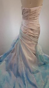 Mermaidcore Beach Wedding Dress Size 12 Sample Ready to Ship Sustainable Wedding Dress - Etsy