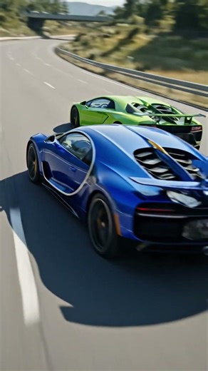 Lamborghini vs Bugatti race