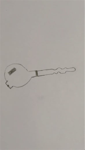 How to draw key 🗝️ | easy key drawing | #shorts #art #trading #viral