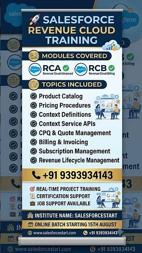 Salesforce Revenue Cloud Training (RCA & RCB) | Full Course + Real-Time Project 💰