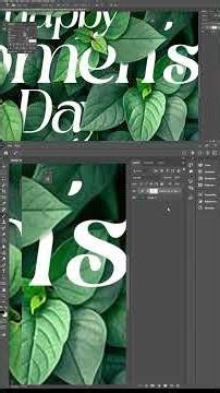 Blending Mask Text - Adobe Photoshop #short