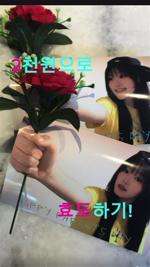 어버이날 2천원으로 효도하자🧘🏽‍♀️🪷 카네이션 정보: 다이소 품번:1073362 #어버이날 #어버이날선물#카네이션 #fyp #ㅊㅊ