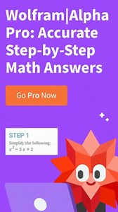 1.6K views | Struggling with your midterm studying or math homework? We've got you covered. Ace your math classes with step-by-step solutions from Wolfram|Alpha! ✅ https://www.wolframalpha.com/pro/step-by-step-math-solver | Wolfram|Alpha | Facebook