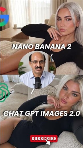 Best AI for Female Influencer Creation 😳 (ChatGPT vs Google Nano) #shorts #comparison