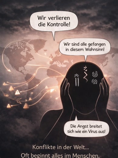 Viele schauen auf Konflikte zwischen Staaten. Aber kaum jemand fragt sich, wo sie wirklich beginnen. Vielleicht nicht draußen… sondern im Menschen selbst. Angst, Kontrolle, Macht. Was denkt ihr? #psychologie #mindset #bewusstsein #weltgeschehen #angst