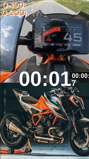 KTM Super Duke 1290 – 0 to 200 km/h Acceleration Test (HQ Sound)