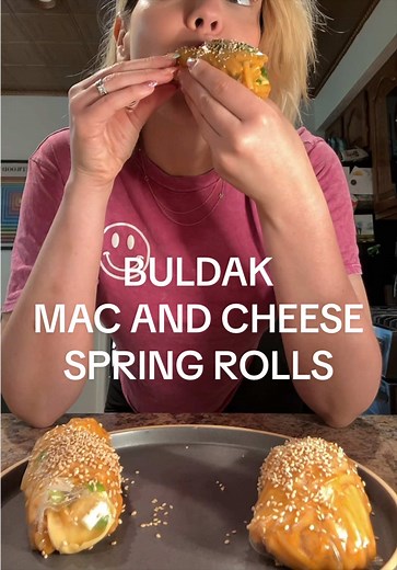 Buldak Mac and Cheese Spring Rolls — Irresistible Snack