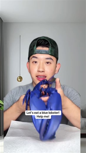 Eating a blue lobster #fyp #mukbang #tteokbokki #seafoodboil #tiktok | seafood