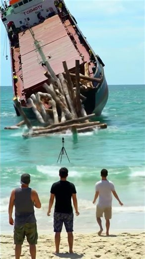 This is NOT how you're supposed to unload a ship. #fail