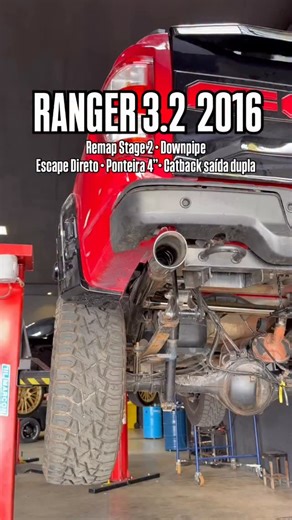 Billy Picapeiro on Instagram: "RANGER 3.2 2017 🏆 • Remap Stage 2 • Downpipe • Escape Direto • Ponteira 4” • Catback saída dupla • Body Kit f-150 raptor Remap| PPF | Customização | Escapamento | Acessórios Orçamentos/Agendamentos WhatsApp (62) 98101-7734 #f150 #ford #diesel #exhaust"