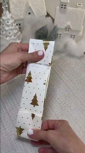 Easy hack for wrapping oddly shaped gifts without a bag! #giftwraping #hacks #christmas #giftideas