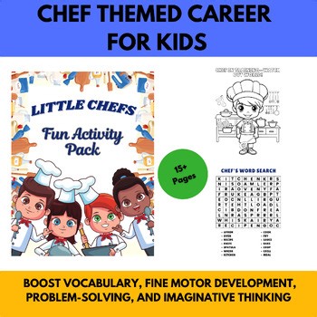 Little Chef Activity Pack | Cooking Themed Printables | Career Exploration
