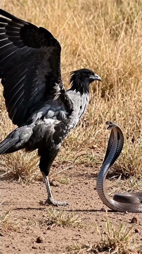 Secretary bird | punching moments | cobra | Head punch