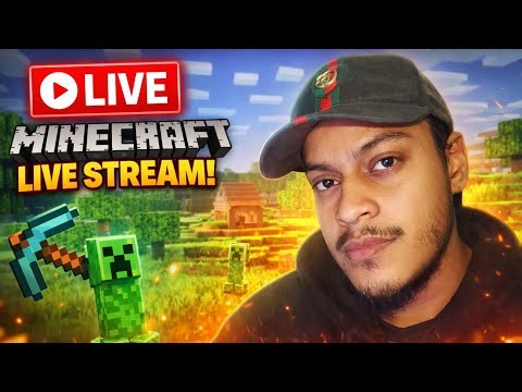 🔴 LIVE Minecraft Survival Series | Public SMP + Hindi Gameplay